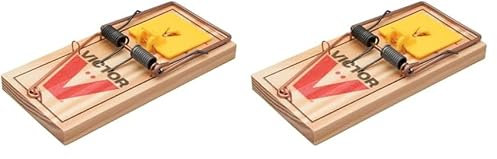 PROTECT HOME Rattenfalle Classic, Klassische Schlagfalle aus Holz zur effektiven und giftfreien Rattenbekämpfung, 1 Stück (Packung mit 2)