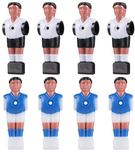 Tofficu 8 Piezas Muñecos Futbolistas de Resina para Futbolín Diseño Realista y Material Resistente, Accesorios Portátiles Ideales para Reuniones Familiares y Sociales