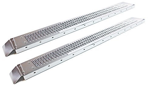 2x rampe di carico per moto in acciaio zincato 160x22,5x4,5 cm 400 kg Rampa di salita