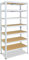 shelfplaza® 230x120x50cm HOME Schwerlastregal weiß/Metallregal mit 7 Böden/Kellerregal Metall, Garagenregal, Werkstattregal oder Regal Lagerregal/Steckregal Metall mit 125kg Tragkraft