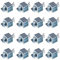 Create idea 16pcs Pinces à Souder Bout à Bout en Acier au Chrome Vanadium 50x25mm pour Réparations de Soudage sur Correctifs dans Planchers Ailes Peaux Porte