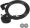 Power Cable - UK 3PIN to Right Angled 90 Degree IEC C7 Figure 8 UK Plug - Compatible for PS5, Xbox Series X, LED, Samsung, LG, Sony TVs (Black, 1M)