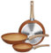 Tognana, Traditional Stone Bratpfannen-Set 3-teilig, 20/24/28 cm, Aluminium, Rosa