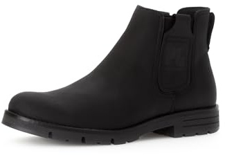Pius Gabor Stivali da uomo, stivaletti, fodera riciclata, plantare intercambiabile in lattice, suola super flessibile, Nero 05, 44.5 EU