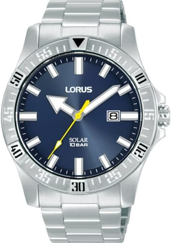 LORUS RX379AX9 - Reloj Solar para Hombre con Caja de Acero Inoxidable
