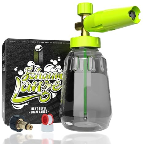 NUKE GUYS Autowäsche Schaumlanze mit Adapter kompatibel mit Kärcher HD Serie Hochdruckreinigern | Auto Schaumkanone 1L zum Aufschäumen von Reinigern | Schaumpistole Schaumdüse