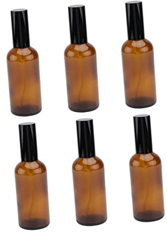 VALICLUD 6pcs Fine Mist Spray Bottles for Essential Oil Portable Glass Travel Bottles Refillable Perfume