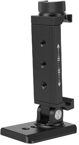 Plyisty Supporto per Treppiede per Telefono con Slitta Fredda, Adattatore per Montaggio per Smartphone con Filettatura da 1/4 e Porta Arca Supporto per Morsetto per Telefono Cellulare