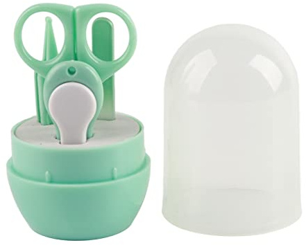 Kit de manicura para bebés: tijeras seguras, cortauñas, lima, pinzas, portátil, para niños pequeños.