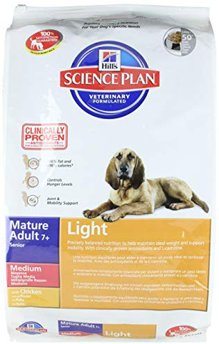 Hills Science Plan 0052742754406 Hills Canine Mature Adult Senior Light Hundefutter 12kg