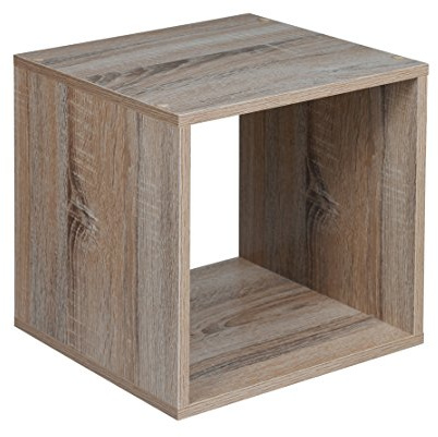 URBNLIVING Wooden Shelving Bookcase Storage Shelf Unit Furniture (Cube)