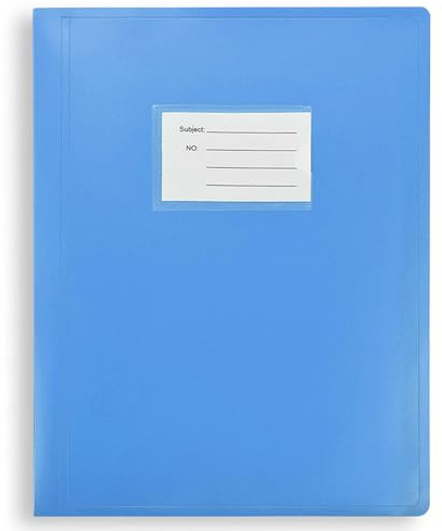 Arpan Classeur de présentation A4 62 pochettes 124 pages Couverture souple Bleu