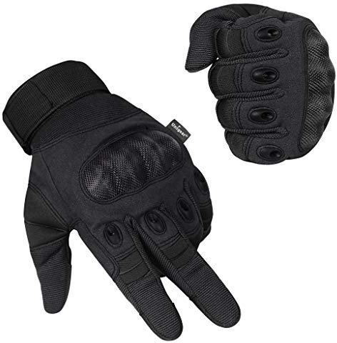 Unigear Gants Moto Homologué CE, Gants Scooter Unisexe Mi Saison Ecran Tactile Respirable pour Auto Moto, Vélo, Motocross, Camping, Randonné ou Protection des Autres Activités en Plein,Noir,XXL