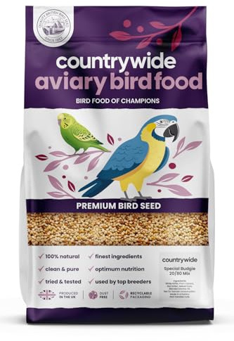 Countrywide Special Budgie 20kg - Premium Food Mix for Budgies - 20/80 Blend - High in Protein & Carbohydrate - Used By Professional Breeders