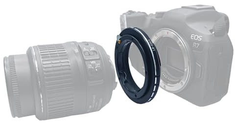 LM-EOS R objektivadapter adapterring på LM-objektiv, ZM och VM-objektiv kompatibel för EF R-Mount kamera RF RP, LM to EOS R Lens adapter