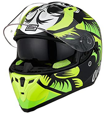 ORIGINE Integralhelm Motorradhelm mit Doppelvisier ECE Zertifizierung