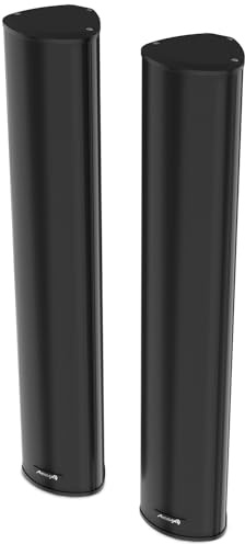 Audibax Tucson 60 - Altoparlanti a Colonna Passivi da Esterno - Coppia di Altoparlanti Stereo a 2 vie - Potenza Regolabile Fino a 60W - Alimentazione di Linea 100V - Protezione dall´acqua IP65