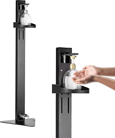 Dispenser gel disinfettante mani Altezza 44 47 Pollici Pro Dispenser Di Gel Igienizzante Per Mani E Supporto Da Pavimento, Supporto Igienico Touchless Distributore Di Sapone, Per Ufficio E Commerciale