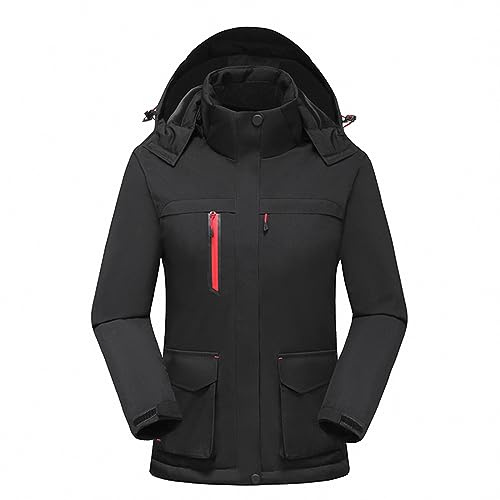 Yolimok Veste Chauffante femme Homme Hiver Veste Imperméable d'alpinisme Chauffante pour Moto Chasse Randonnée Chaleur Gilet d'hiver Chauffant électrique USB pour Ski Pêche Camping Moto Cyclisme