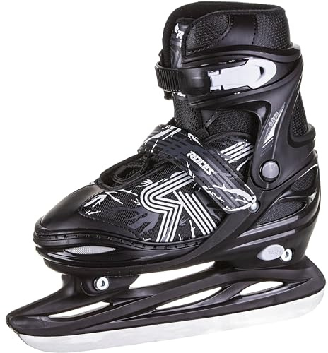 ROCES Jokey Ice 3.0 Boy - Pattini da Ghiaccio Regolabili per Bambini con Scafo in PE - Scarpetta Anatomica Termoisolante, Chiusura a Leva con Lacci - Lama Hockey in Acciaio/Carbonio - Vari Colori