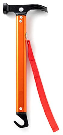Zelthammer Campinghammer mit Haken Zelthammer Outdoor Camping Hammer Multifunktional Zelt Pfahl Hammer