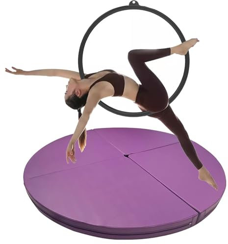 Pole Dance Matte Dicke Crashmatte für Pole Dance & Aerial Hoop, Sicherheitsrunde Stangentanz-Schaumstoffmatte, Faltbares Stripper-Pole-Crashpad für Tanzstudios/ Bars/ Zuhause/ Fitnessstudio ( Color :