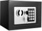 SINZUX 6.6L Digital Steel Safe, Safe Boxes for Home Use, Electronic Security Home Office Money Cash Safes With 2 keys, Wall Safes 230mmx170mmx170mm-Black