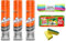 Mr Muscle Oven Cleaner Spray 300ml Each (Pack of 3) - Oven BBQ Cleaner Degreaser - Removes Tough Grease - No Scrubbing Required with 3 pcs Microfibre Cleaning Cloth and Degreaser Sponge 3+1
