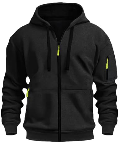 LBL Men's Hoodies Casual Pullover Hooded Sweatshirt Long Sleeve Quarter Zip Hoody Tops With Kangaroo Pocket
