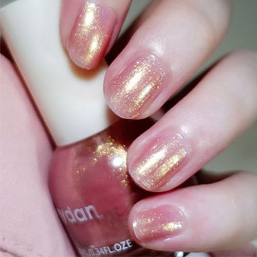 Vernis à ongles, vernis à ongles rose pailleté, longue durée et séchage rapide