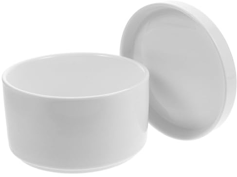 BESPORTBLE Ciotola in Ceramica per Cottura a Vapore Grande con Coperchio, Contenitore Sigillato Multiuso per Condimenti e Zuppe, Resistente e Pratica per Cucina e Buffet