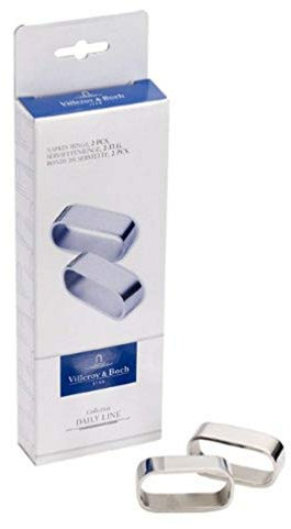 Villeroy und Boch Daily Line 2x Serviettenringe, Edelstahl