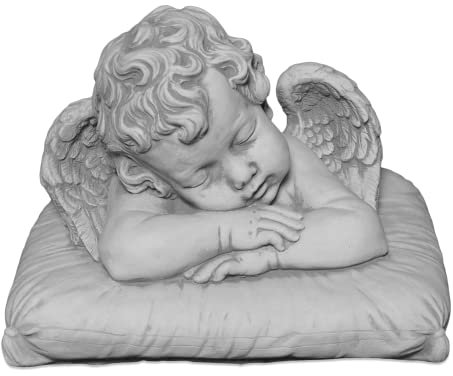 gartendekoparadies.de Bel Ange endormi en Pierre reconstituée, résistant au Gel