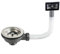 Qrity Küche Spüle Ablauf Schüssel Typ Teesieb mit Überlauf, Durchmesser 110 mm 1½ oben, 304 Edelstahl, mit Rechteck Überlauf