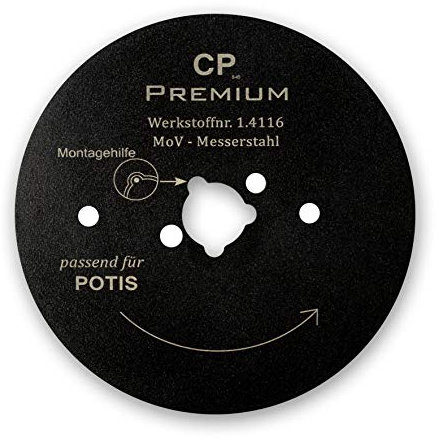 Canpolat GASTRONICS Kreismesser für Potis - 80 mm, glatt - mit Antihaftbeschichtung- Dönermesser aus Edelstahl in Premium Qualität