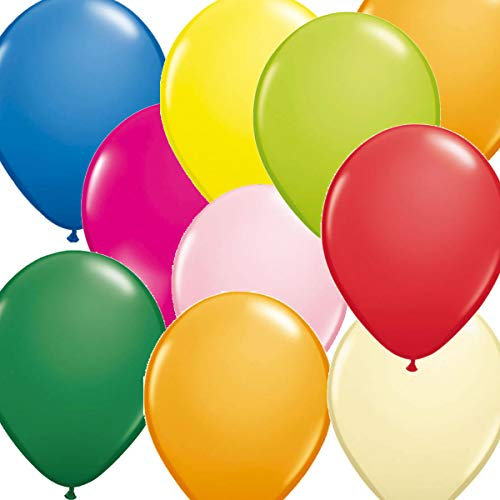 Carpeta Luftballons | 10 Bunte Ballons zur Deko bei Geburtstag, Party und Feier | groß: 95cm Umfang