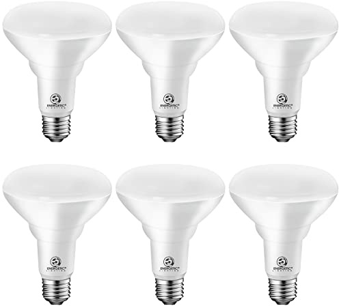 Energetic LED Flood Light Bulbs BR30, 65W Equivalent, Dimmable, Warm White 3000K, 750lm, Indoor Flood Lights for Recessed Cans, CRI 90, 6 Pack