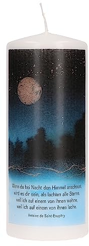 Wenn du bei Nacht den Himmel anschaust...: Trauerkerze