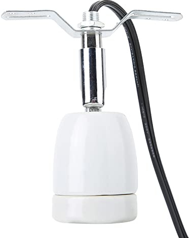 LenTLy Support de Lampe Chauffante, E27 Rotatif pour Reptiles, Support de Douille de Base de Lampe Chauffante pour Lumière de Reptile, Compatible avec Les Radiateurs en Céramique et