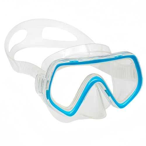 LTXDJ Diving Goggles for Kids, Swimming Goggles Snorkelling Mask for Boys Girls Teenagers, Diving Mask with Nose Cover 180° Panoramic Hd Anti-Fog Anti-Leak Diving Goggles for Children 6-16 Years