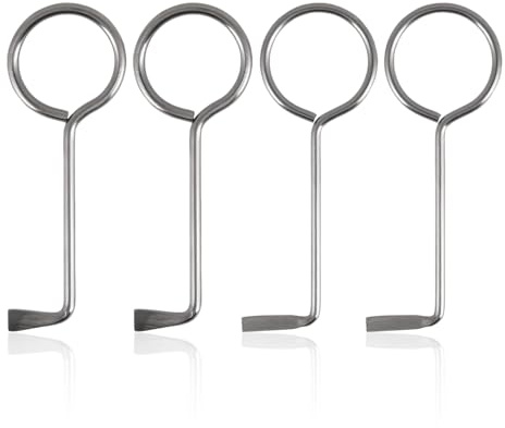 4 Piezas Herramientas Para Abrir Cerraduras, Herramienta Para Abrir Cerraduras De Puertas De Acero Inoxidable, Juego De Ganzúas Para Cerraduras, Práctica Herramienta Para Abrir Puertas