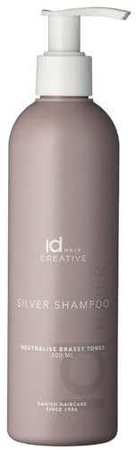 IdHAIR Creative Silver Shampoo – Neutralisiert Gelbstiche, mit Amethyst-Extrakt, vegan, 300 ml
