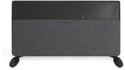 CREATE/WARM TEXTILE INVERTER/Convector de pared o suelo con WiFi negro con patas/Tecnología Inverter. 4 modos. 10 potencias. apto para baño. programable. control app. 2000W