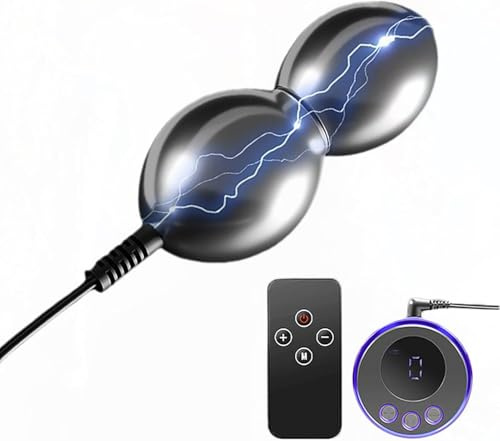 Electric Shock Anal Plug Metal Butt Plug Sex Toys for Men and Women with Host and Remote Control Anal Beads Prostate Massager for Men Women Couples Adult Sex Toys