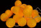 GURU SHOP Stoff Ball Lichterkette, 20`er LED Kugel Lampion Lichterkette - Gelb, 7x7x350 cm