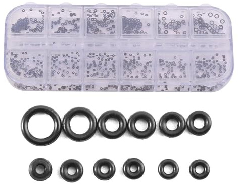 Seal Ring - 1.4-2.8mm Rubber Rings, Watches Gaskets, Tiny Crown-O-Ring Box Set, for Waterproof Seal, 12 Sizes
