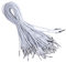 Artibetter 50pcs Elastic Barbed Cord Stretch Round String with Silver Dual Metal Barbs for Binding Hanging Spool Sewing Stretch Band for DIY Craft (White)
