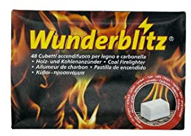 Wunderblitz Accendifuoco - 96 cubetti accendifuoco per Legno e carbonella (Tipo DIAVOLINA)