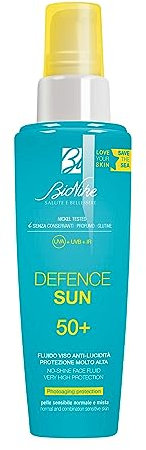 DEFENCE SUN 50+ Anti-Glanz- Gesichtsfluid - sehr hoher Schutz