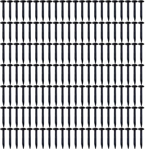 cyclingcolors Semence de Tapisserie Evidée en Acier Bleui Petit Clou Pique Tête Plate Tige Biseautée, 12mm 250gr